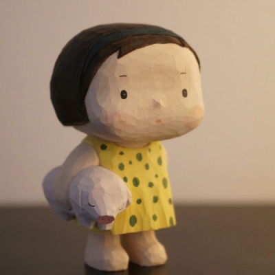 Real Wood Carving -Gril 